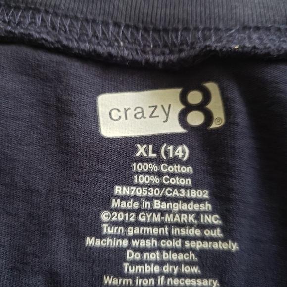 Nwot Crazy 6 Skateboard T-shirt  blue size Youth 14 (XL) - Picture 4 of 4